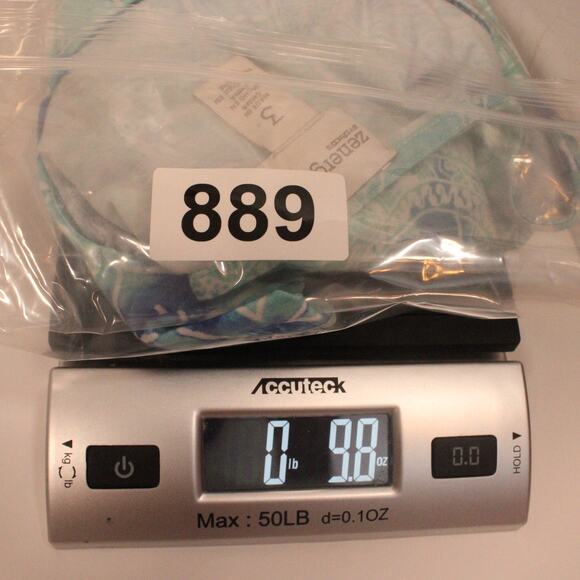 Chico's Zenergy Women's Cold Shoulder‎ Long Sleeve Summer Top Blue Size 3 - Picture 11 of 14